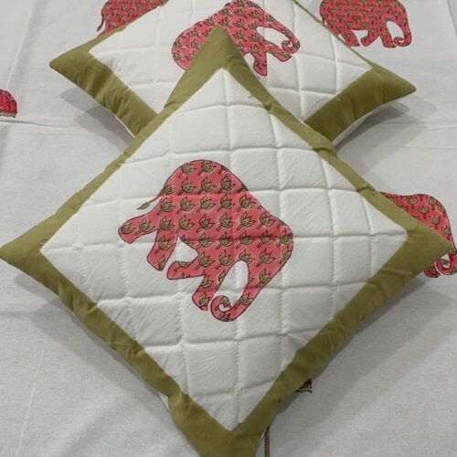Tokai Home Premium Kohala Hand-block print quilted cushion covers