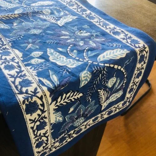 Tokai home Hyacinth hand block printed table runners