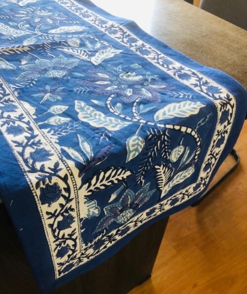 Tokai home Hyacinth hand block printed table runners