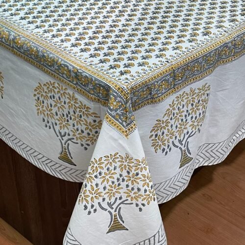 Tokai Home Premium Florentina Hand-block print Table Cloth