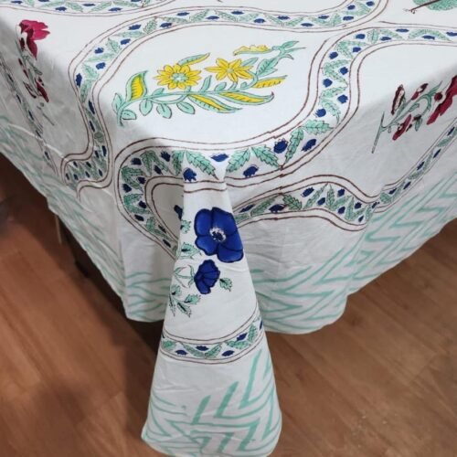 Tokai Home Premium Osmanthus Hand-block print Table Cloth