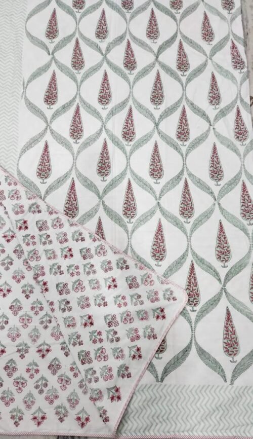Tokai Home Elegans Single Bed Hand block printed, Reversible Dohar