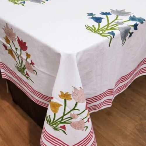 Tokai Home Premium Nemesia Hand-block print Table Cloth