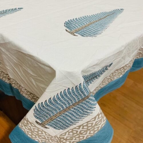 Tokai Home Premium Felecia Daisy Hand-block print Table Cloth