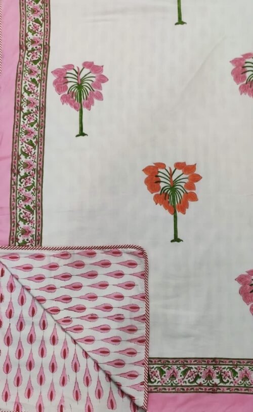 Tokai Home Bonica Single Bed Hand block printed, Reversible Dohar