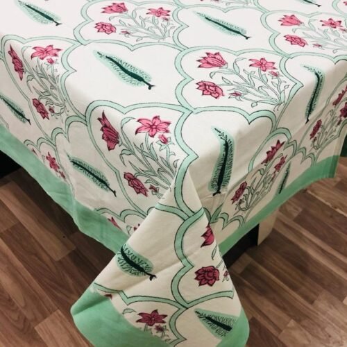 Tokai Home Premium Corsican Hand-Block Print Table Cloth