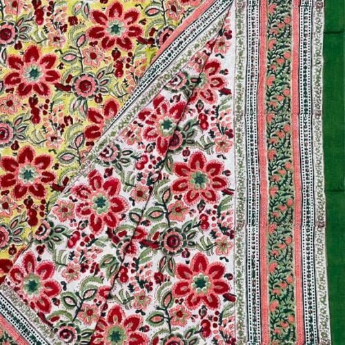 Tokai Home Gloriosa Single Bed Hand block printed, Reversible Dohar