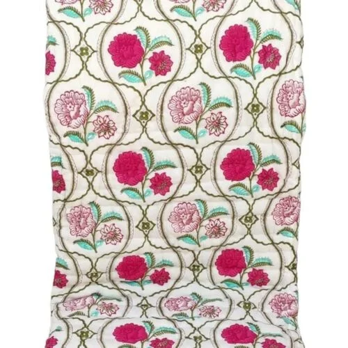 Tokai Home Premium Hand-block print Double Bed Reversible Rajai/ Quilt (90*108) 2
