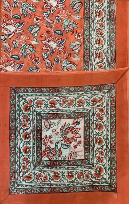 Tokai Home Araleun Double Bed, Hand block printed, Reversible Dohar