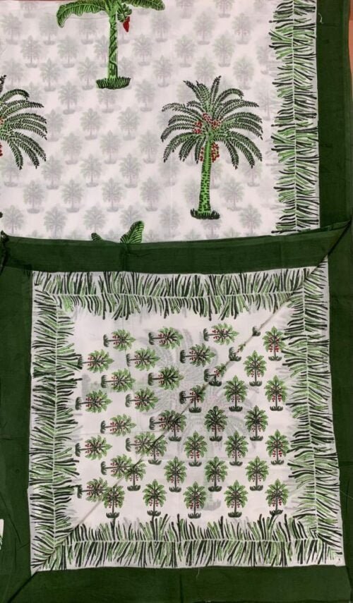 Tokai Home Malti Double Bed, Hand block printed, Reversible Dohar