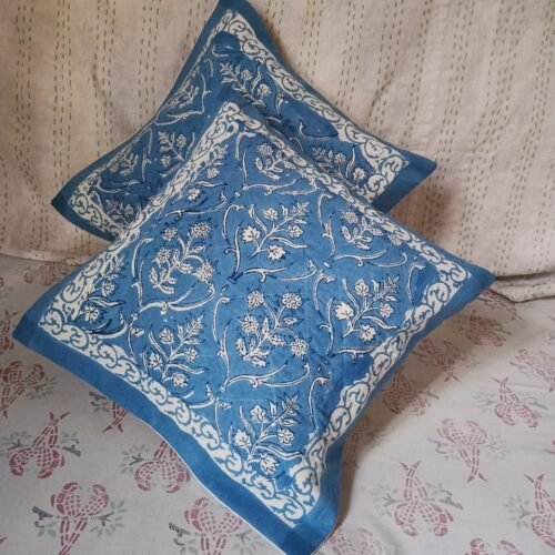 Tokai Home Premium Hand-block print Quilted Cushion Covers 6