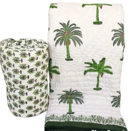 Tokai Home Premium Hand-block print Double Bed Reversible Rajai Quilt (90108) 11