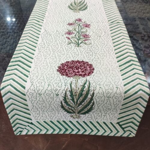 Tokai home Hand block printed Table Runner 2