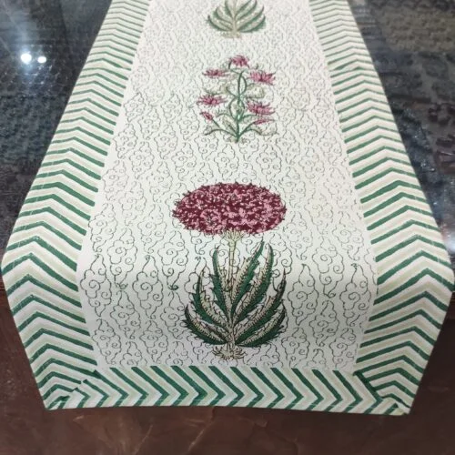 Tokai home Hand block printed Table Runner 2