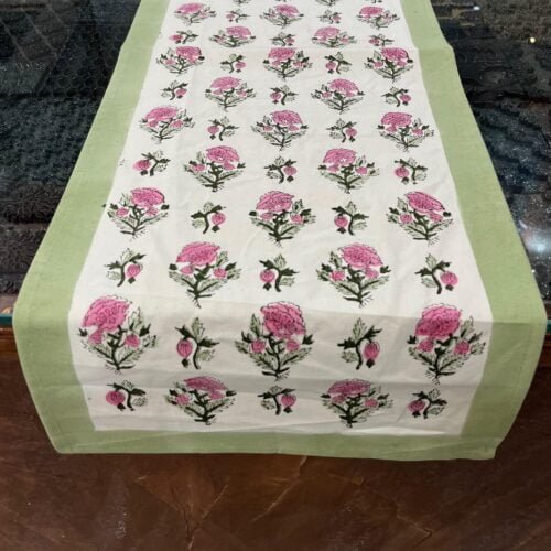 Tokai home Hand block printed Table Runner 3