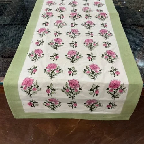 Tokai home Hand block printed Table Runner 3