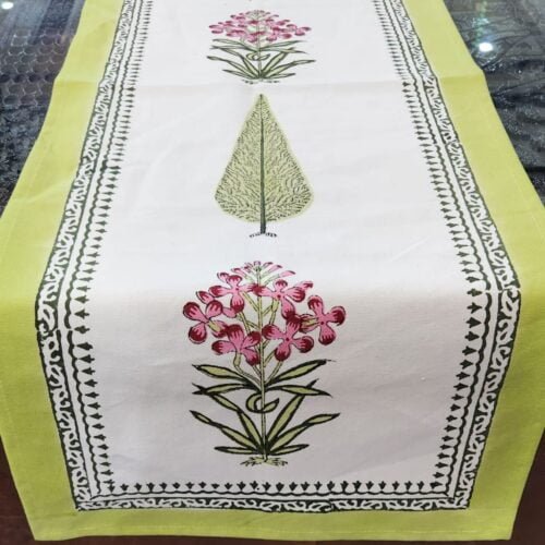 Tokai home Hand block printed Table Runner 4